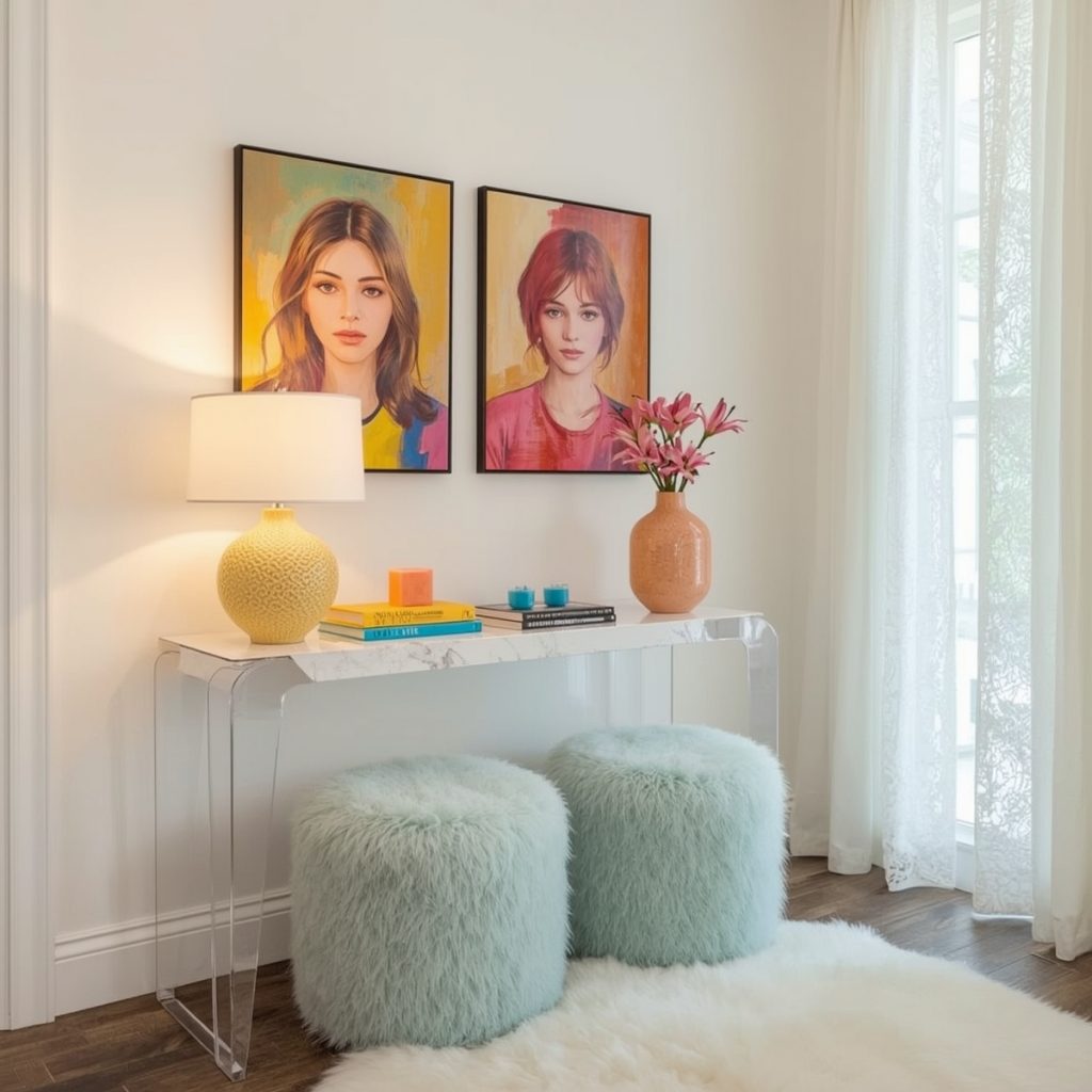 glamorous hallway on a budget