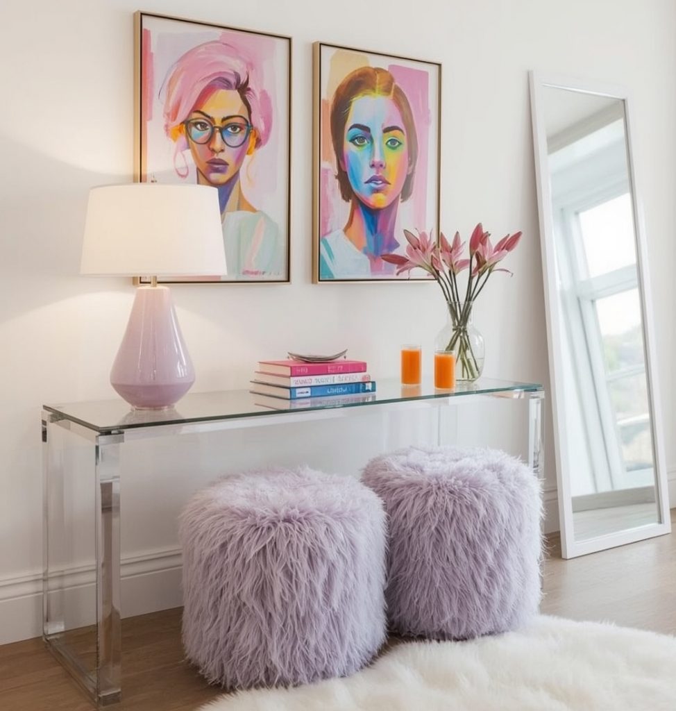 glamorous hallway on a budget