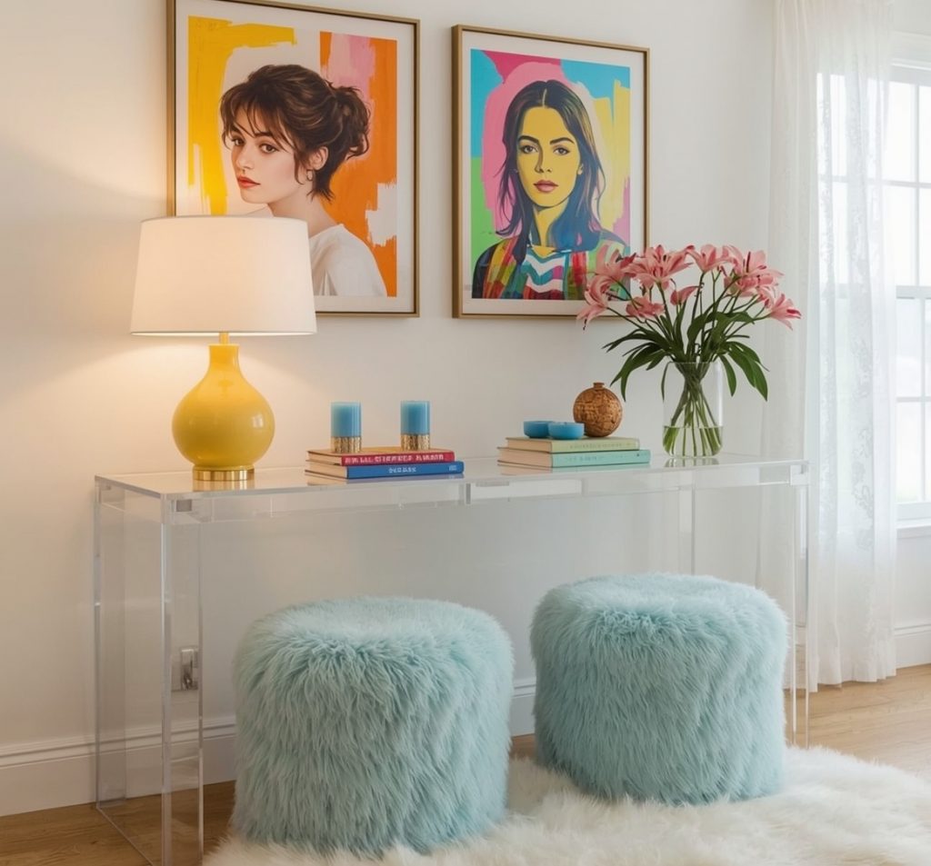 glamorous hallway on a budget