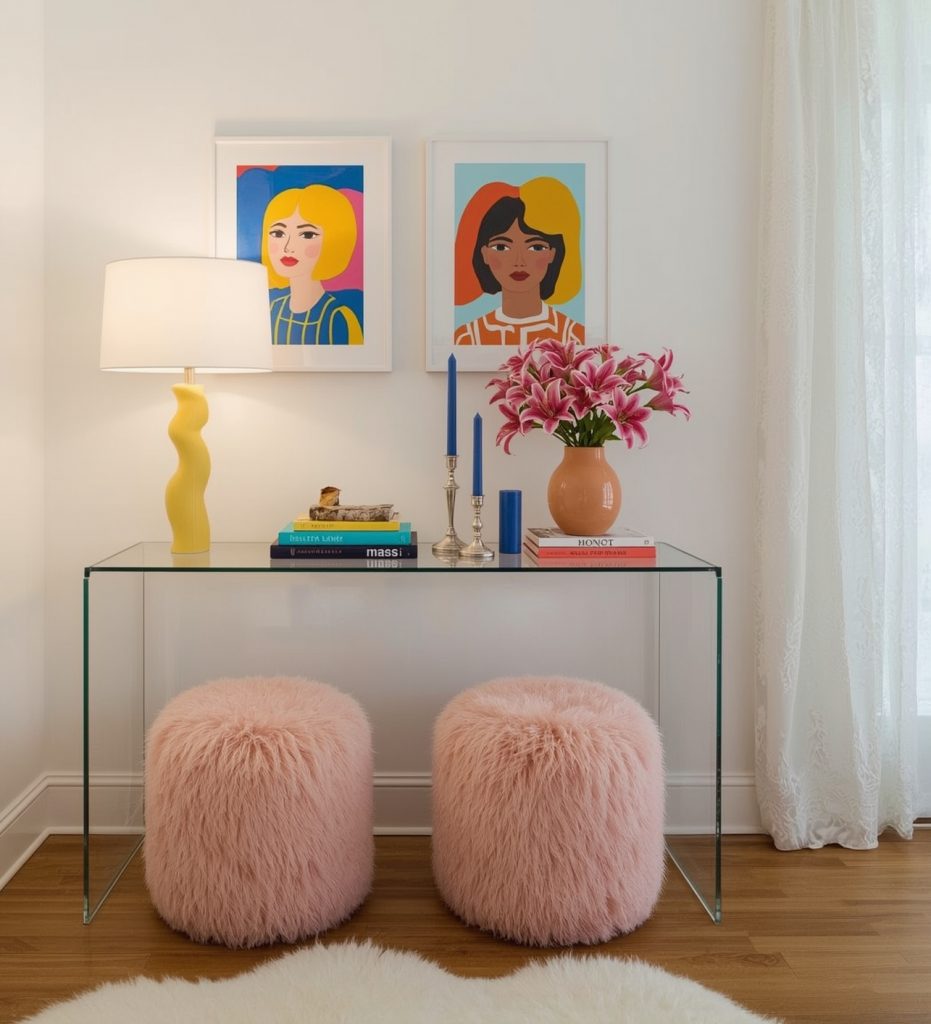 glamorous hallway on a budget