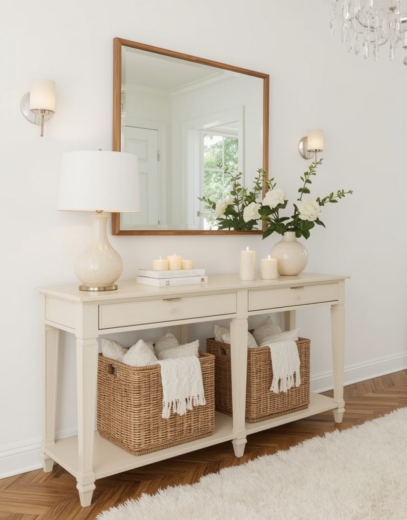 glamorous hallway on a budget