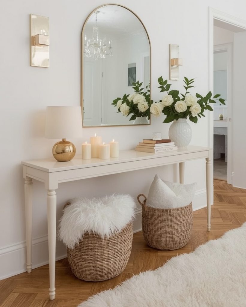 glamorous hallway on a budget