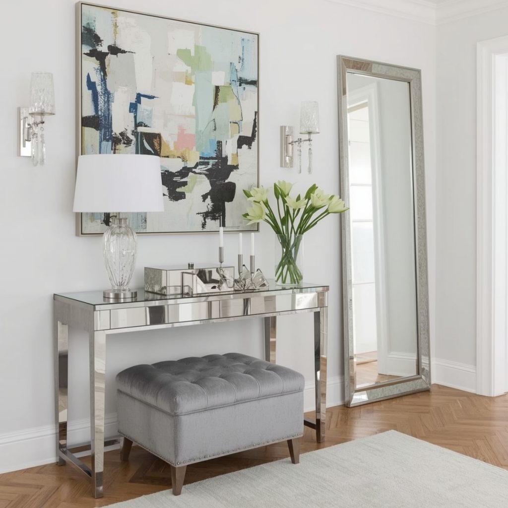glamorous hallway on a budget