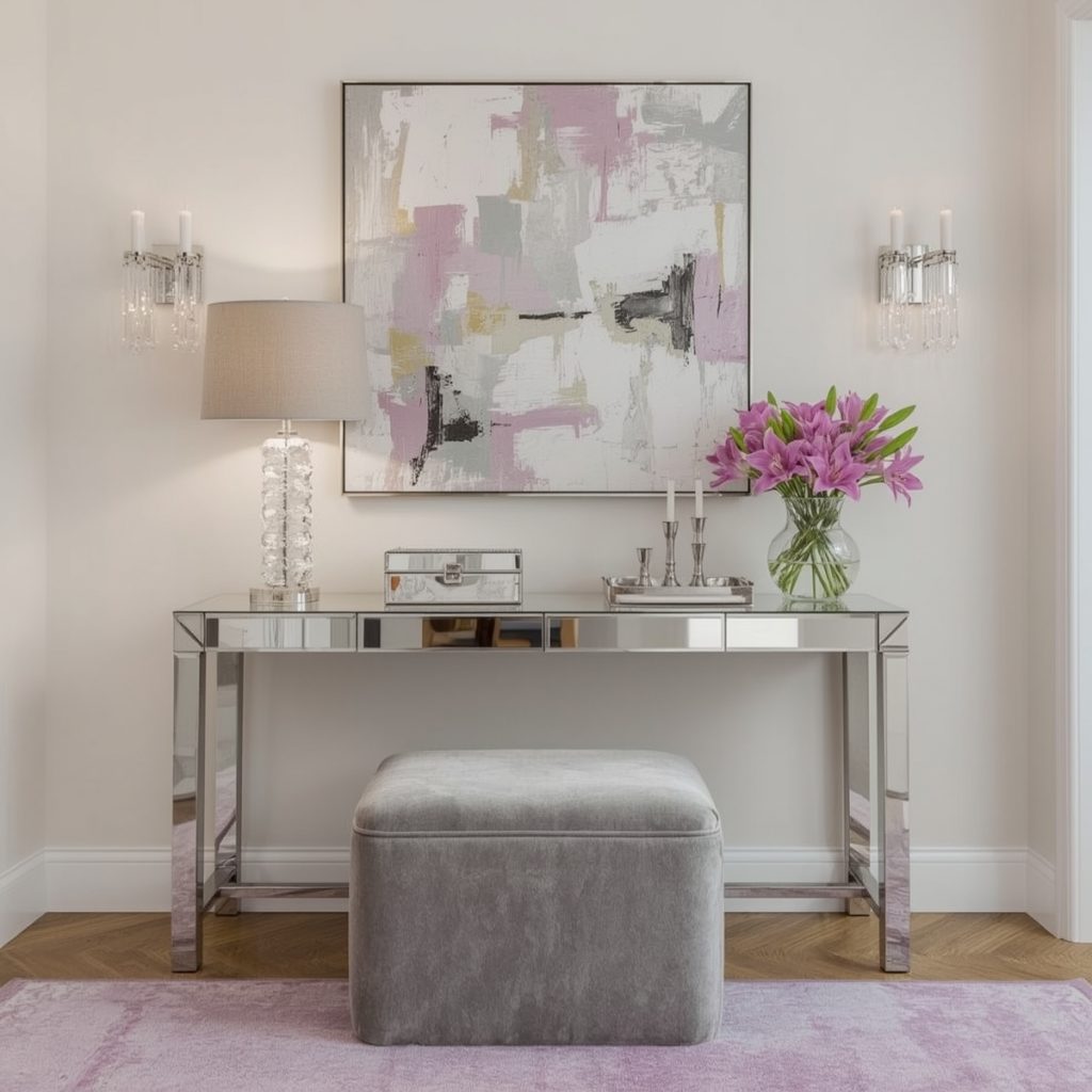 glamorous hallway on a budget