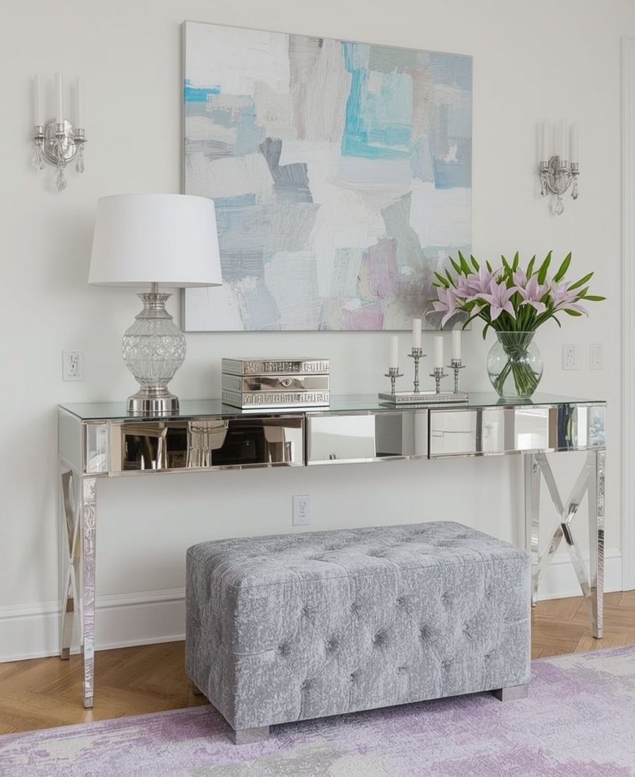glamorous hallway on a budget