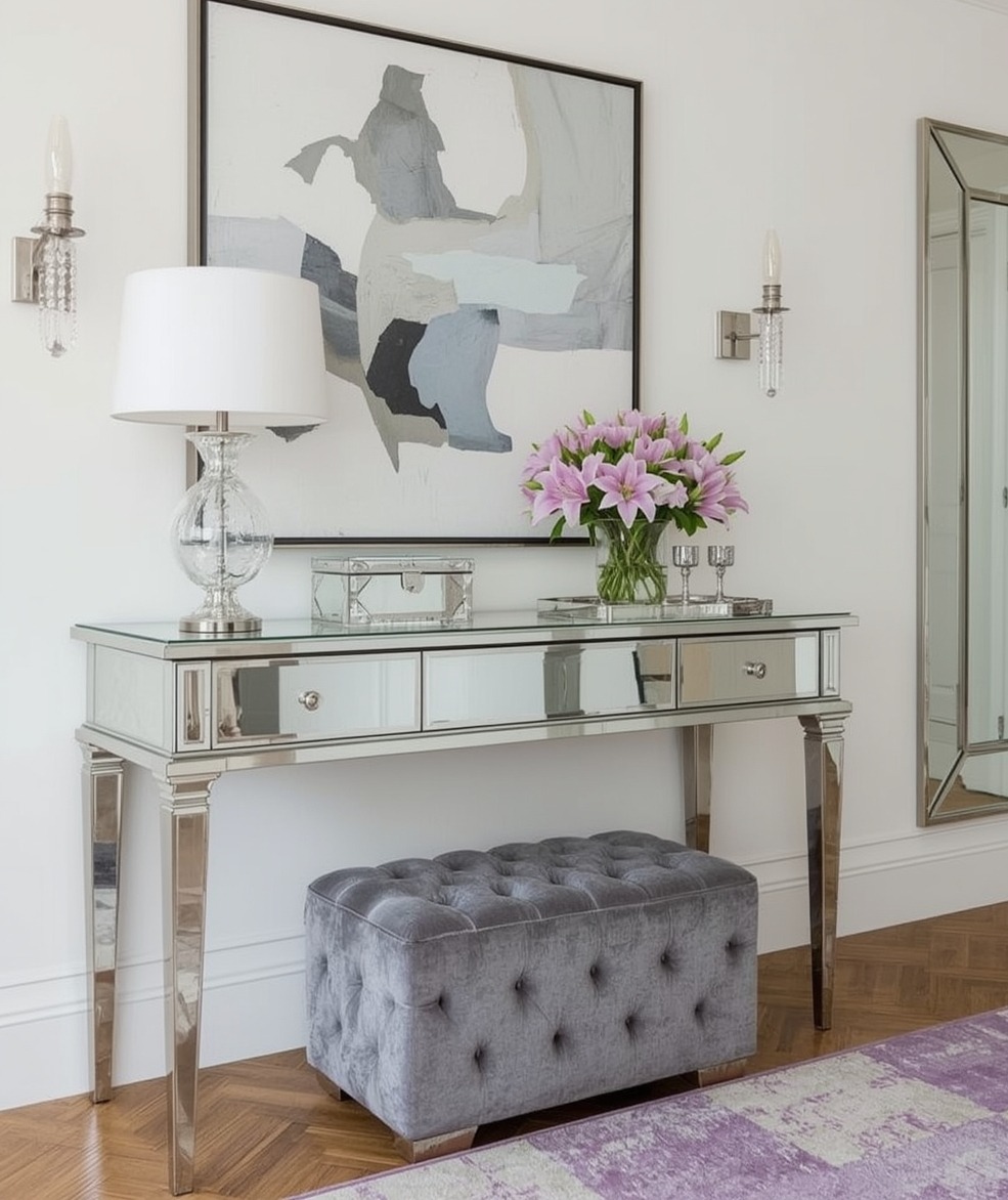 glamorous hallway on a budget