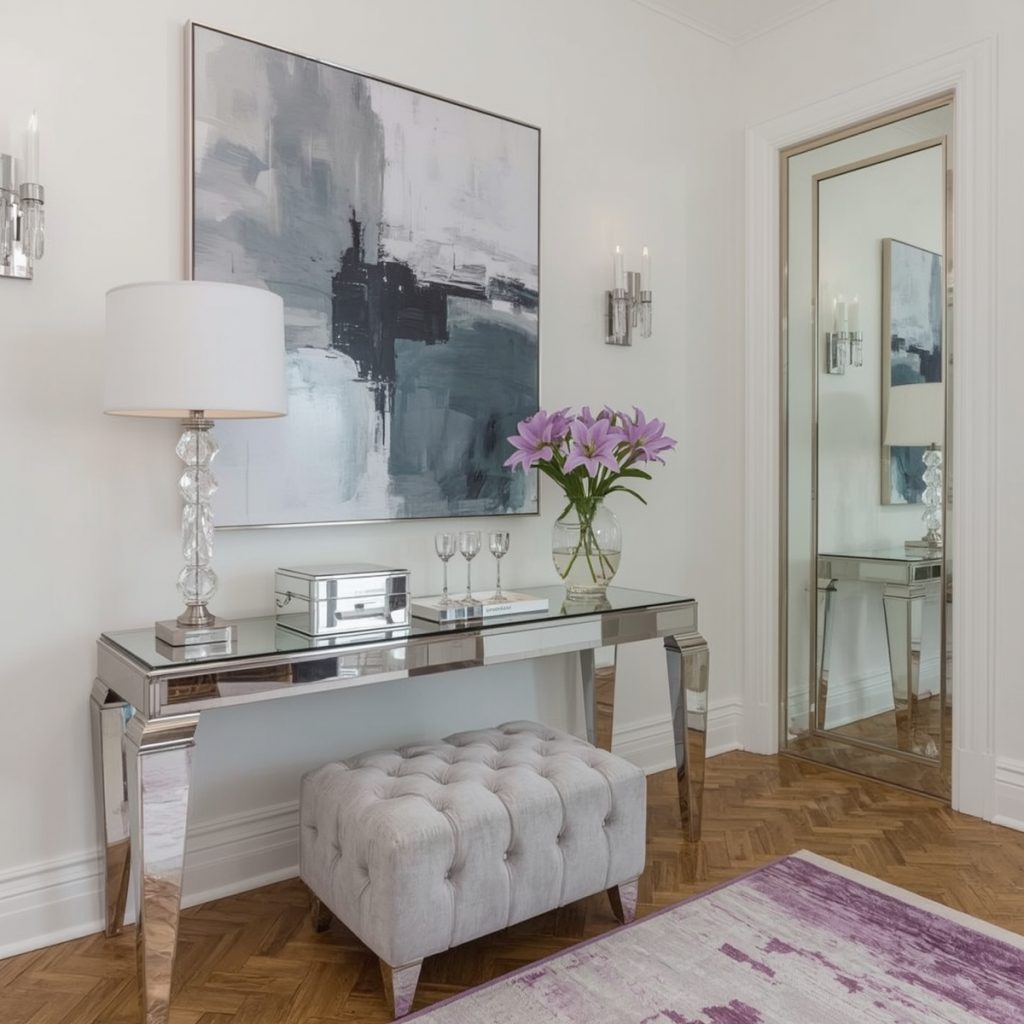 glamorous hallway on a budget