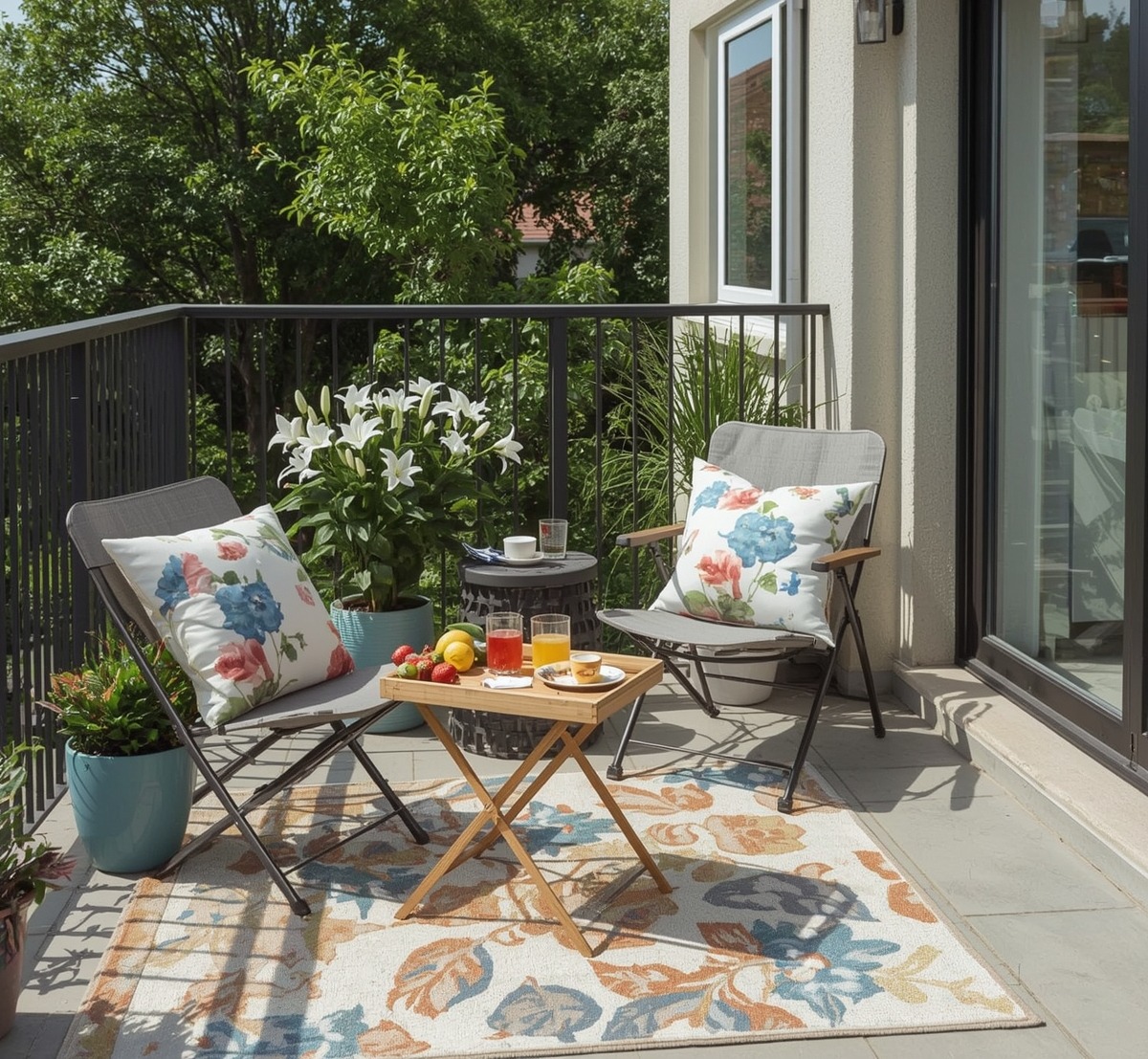 small summer balcony