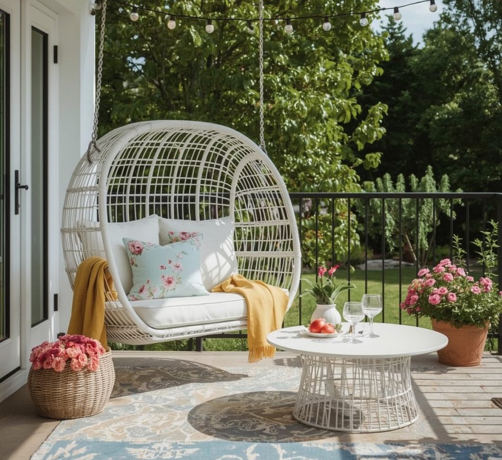 small summer balcony