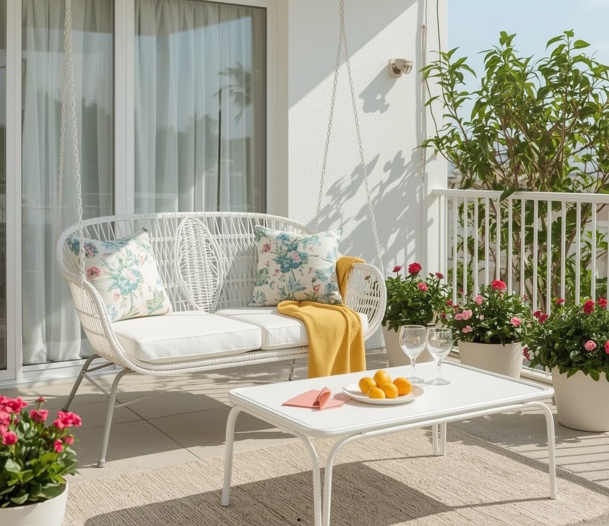 small summer balcony