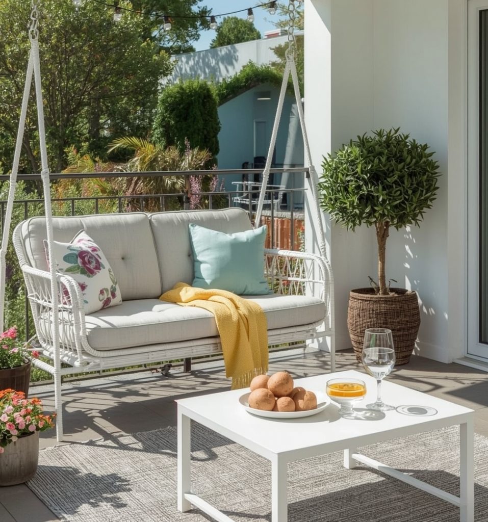 small summer balcony