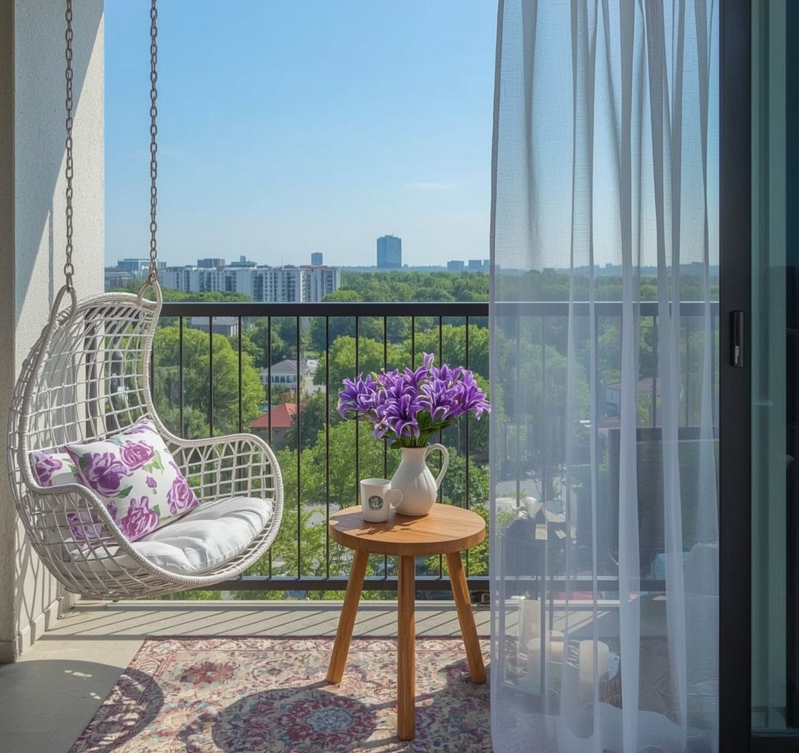 small summer balcony