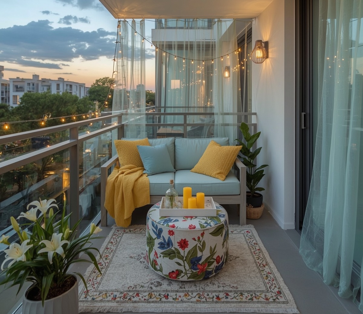 small summer balcony