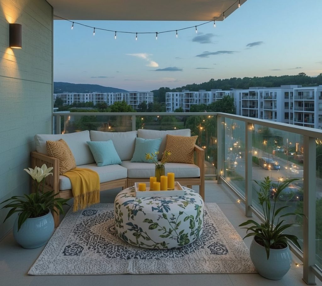 small summer balcony