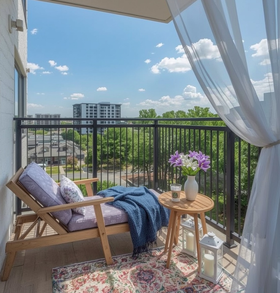 small summer balcony