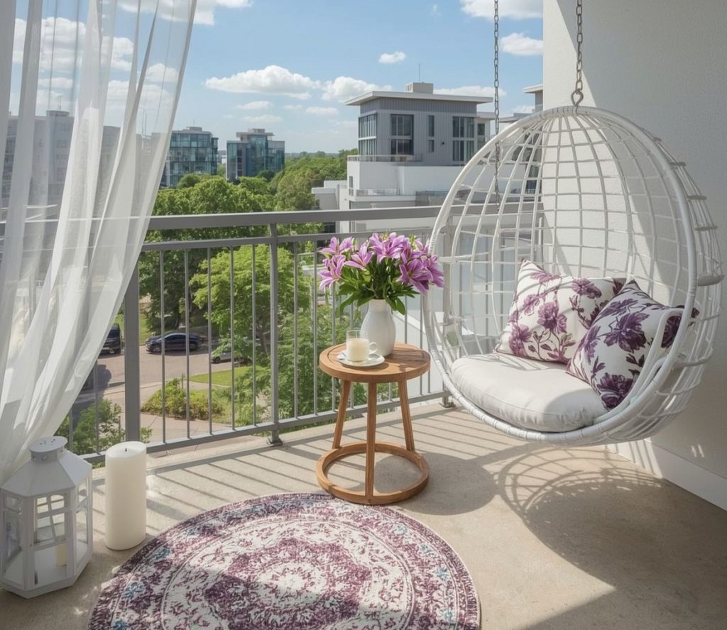 small summer balcony