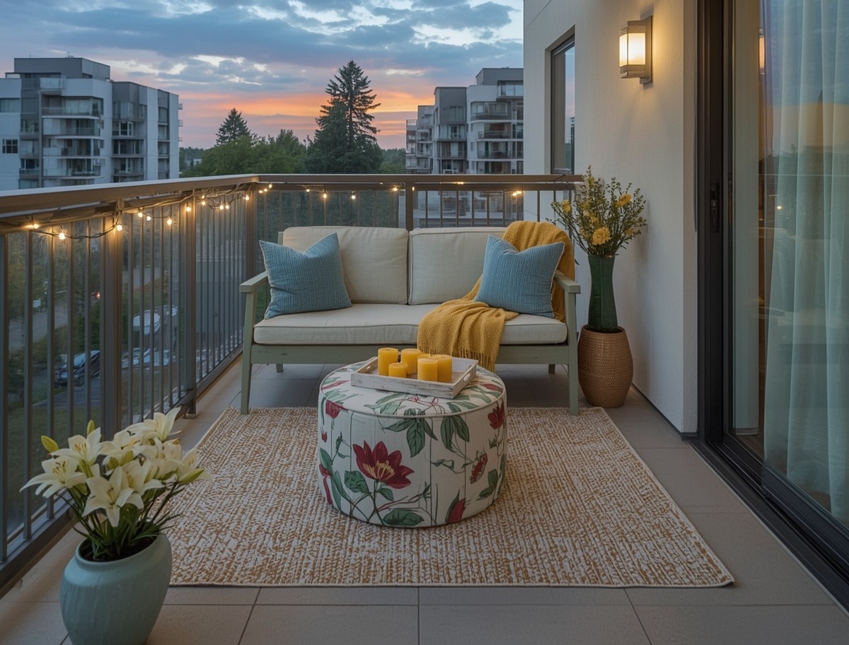 small summer balcony