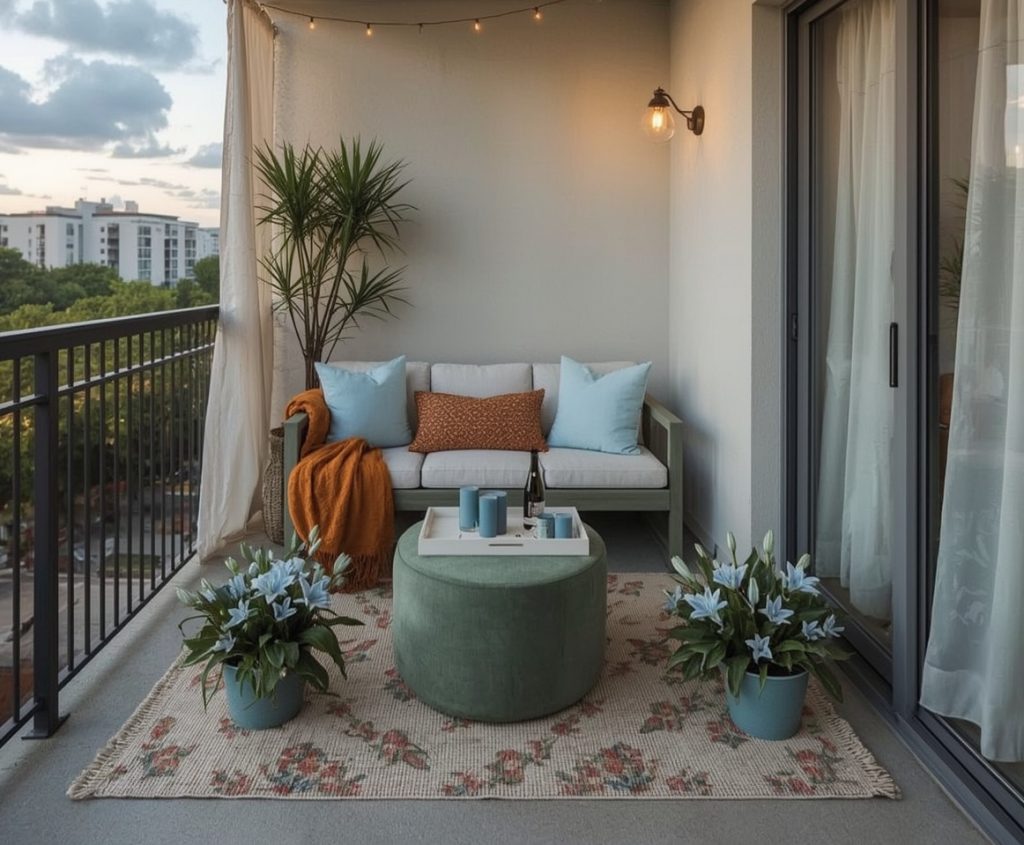 small summer balcony