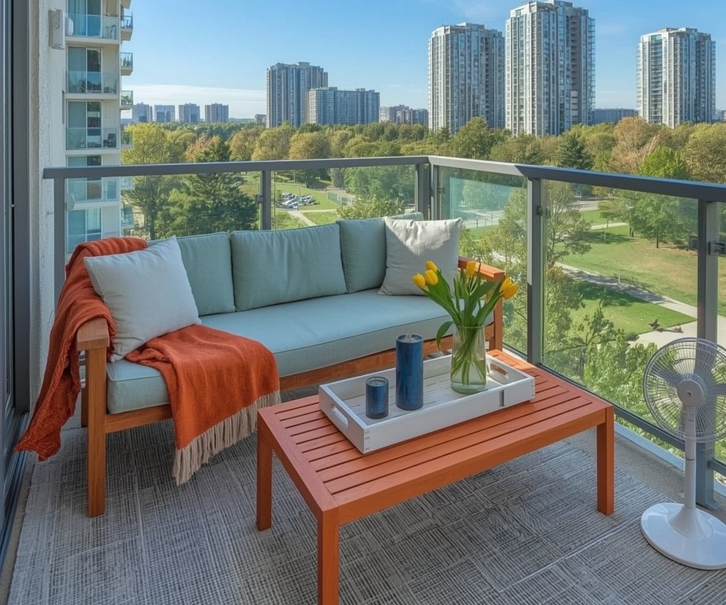 small summer balcony