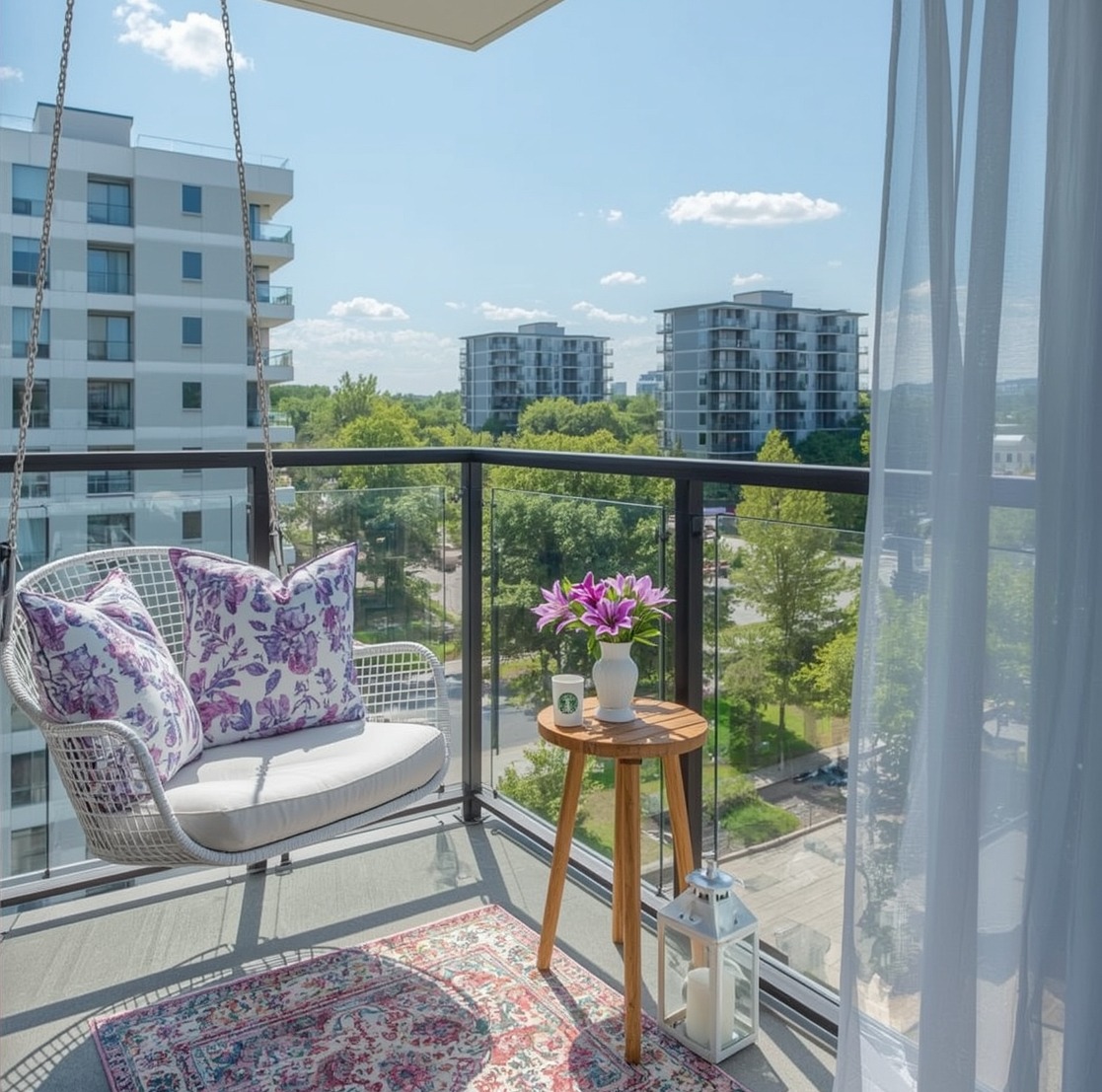 small summer balcony