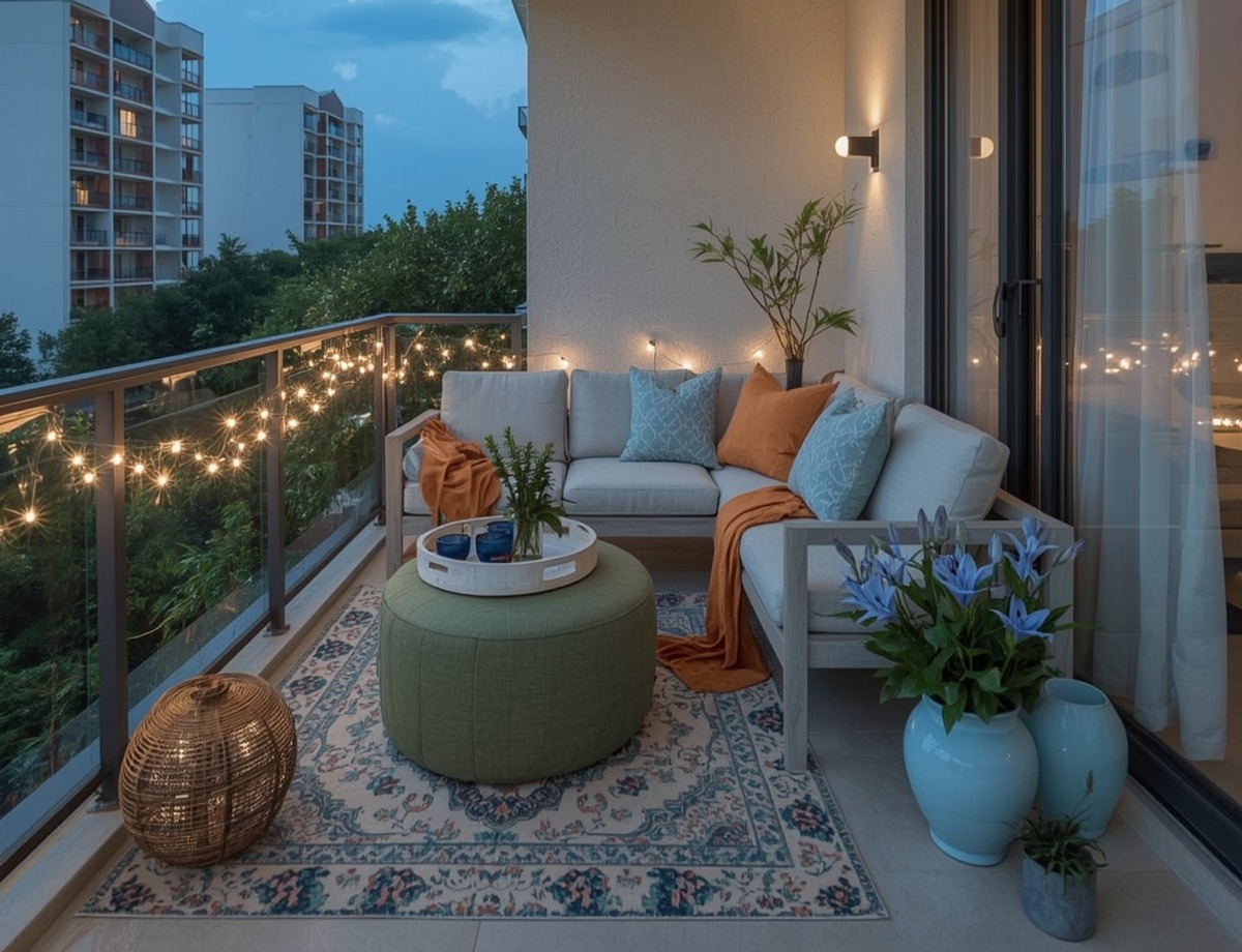 small summer balcony