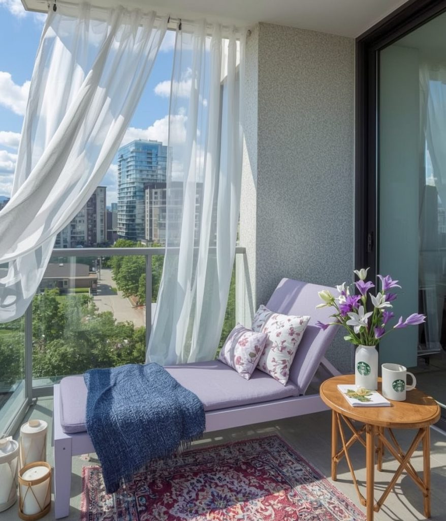 small summer balcony