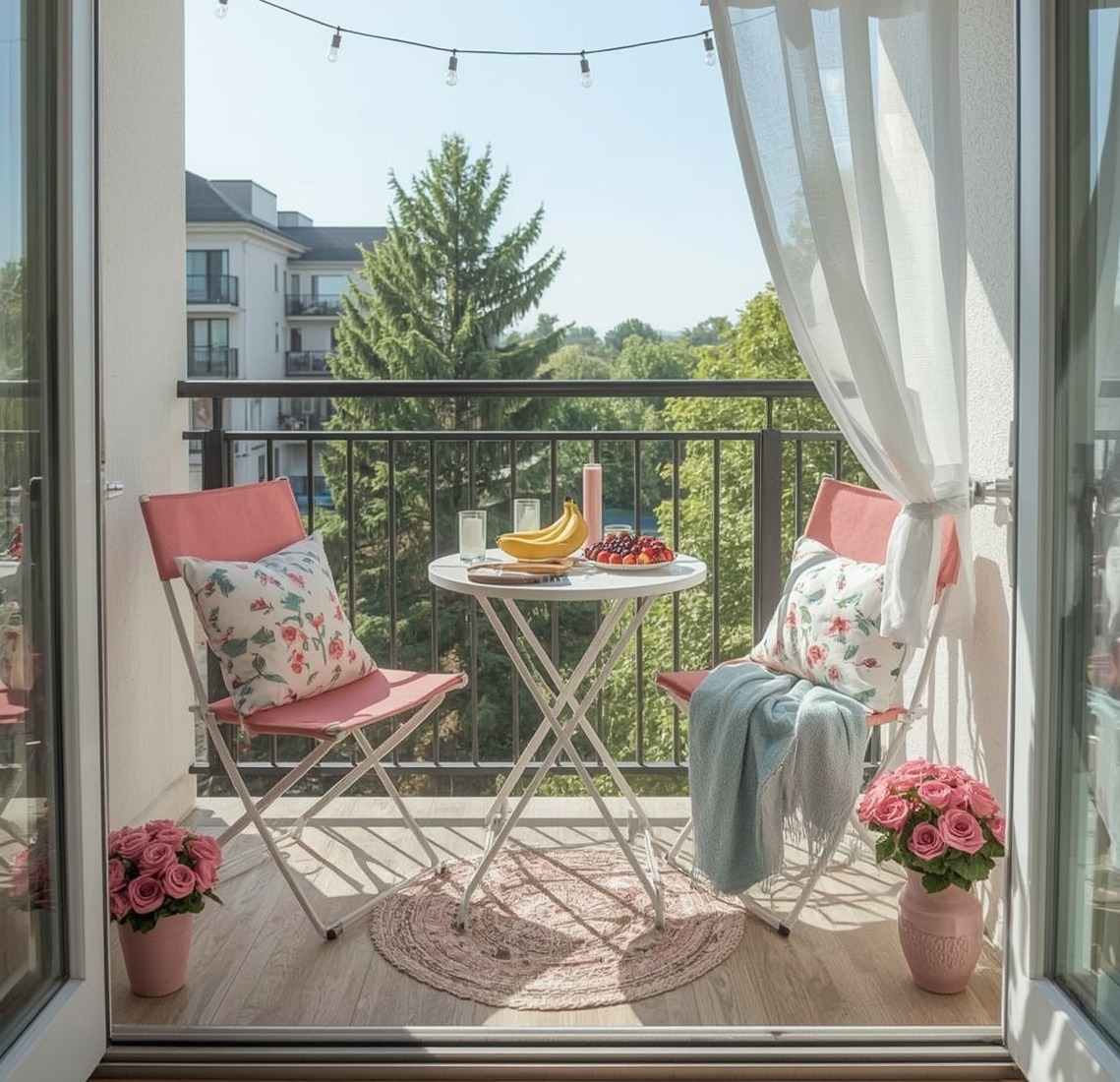 small summer balcony