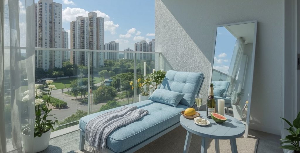 small summer balcony