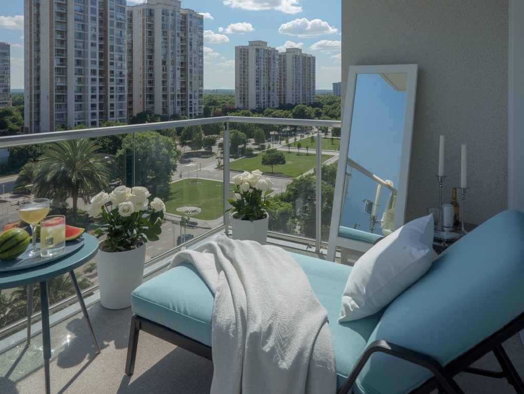 small summer balcony