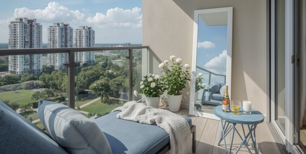 small summer balcony