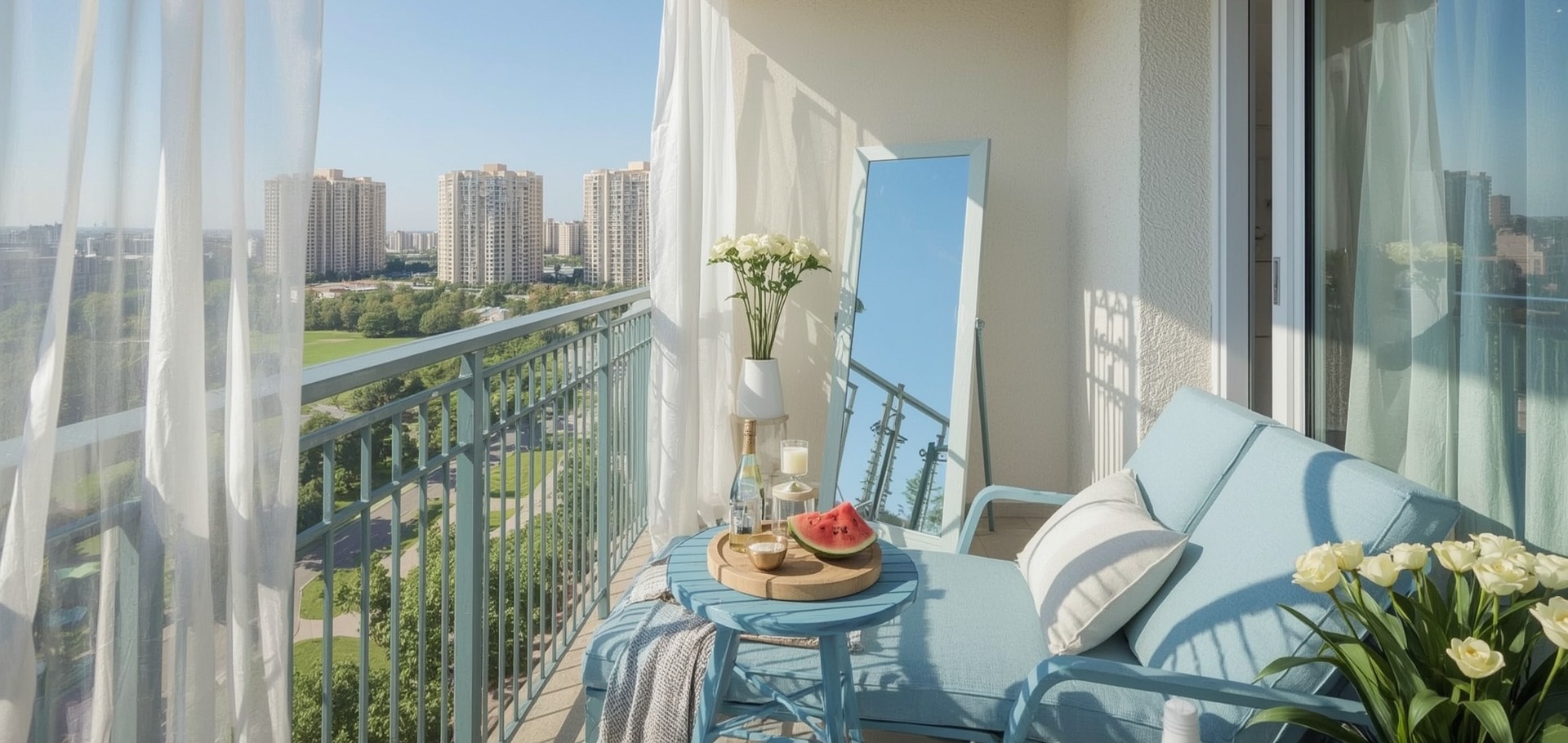 small summer balcony