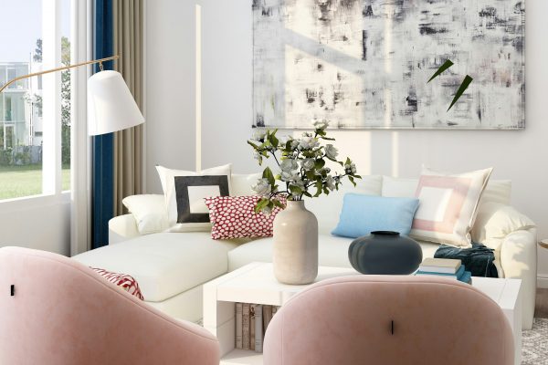 How to Easily Decorate an Affordable Summer Living Room