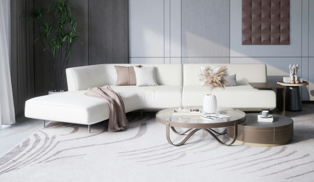 inexpensive minimalist living room