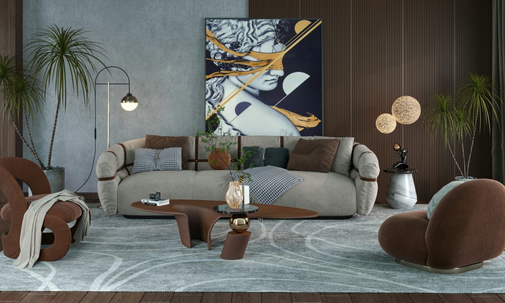 inexpensive minimalist living room