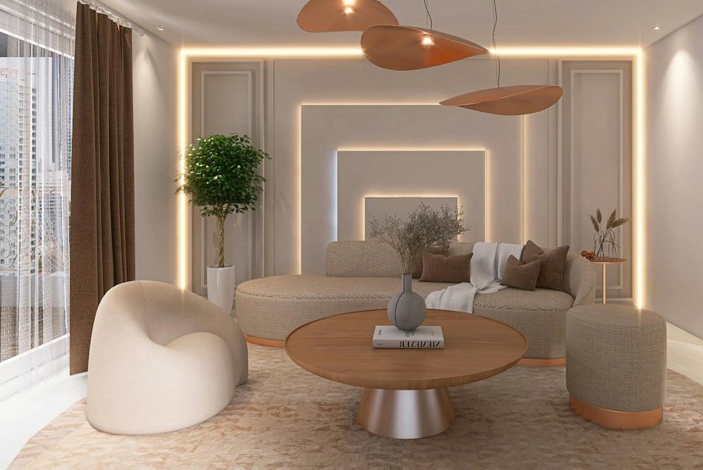 inexpensive minimalist living room