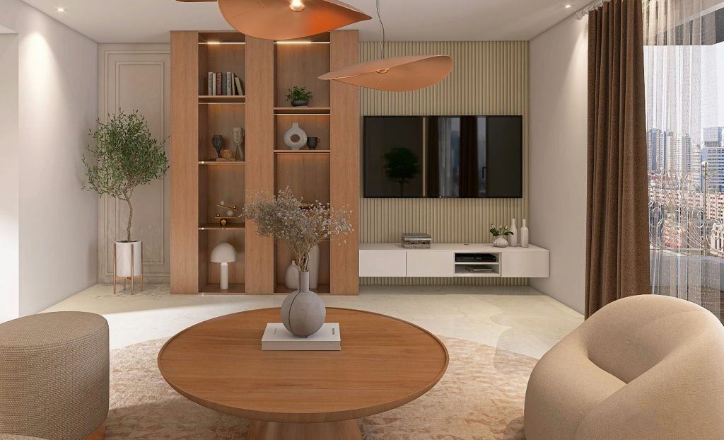 inexpensive minimalist living room