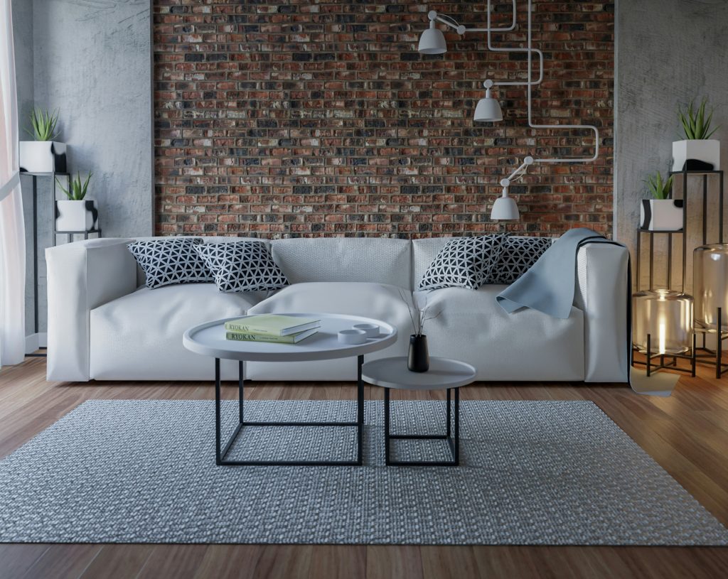 inexpensive minimalist living room