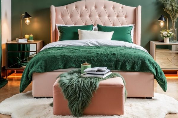 Best ideas for a happy and green coloured bedroom decor