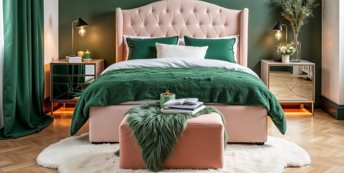 Best ideas for a happy and green coloured bedroom decor