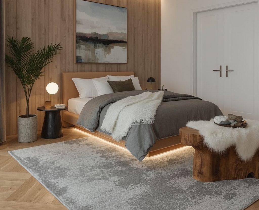 minimalist chic bedroom