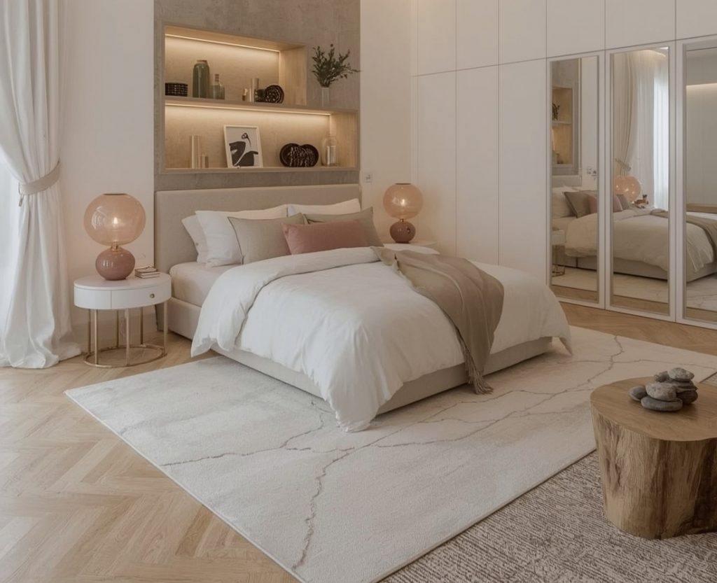 minimalist chic bedroom