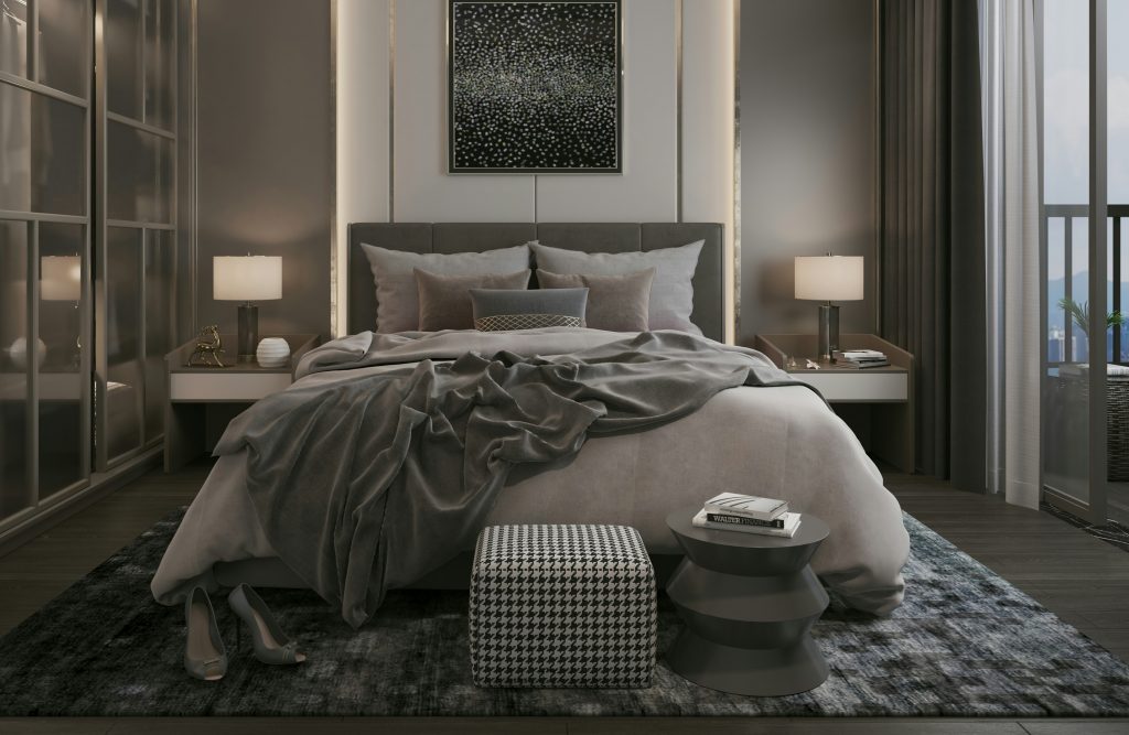 minimalist chic bedroom