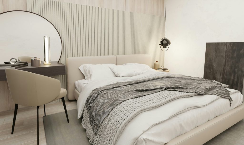 minimalist chic bedroom