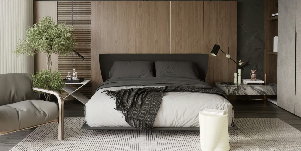 minimalist chic bedroom