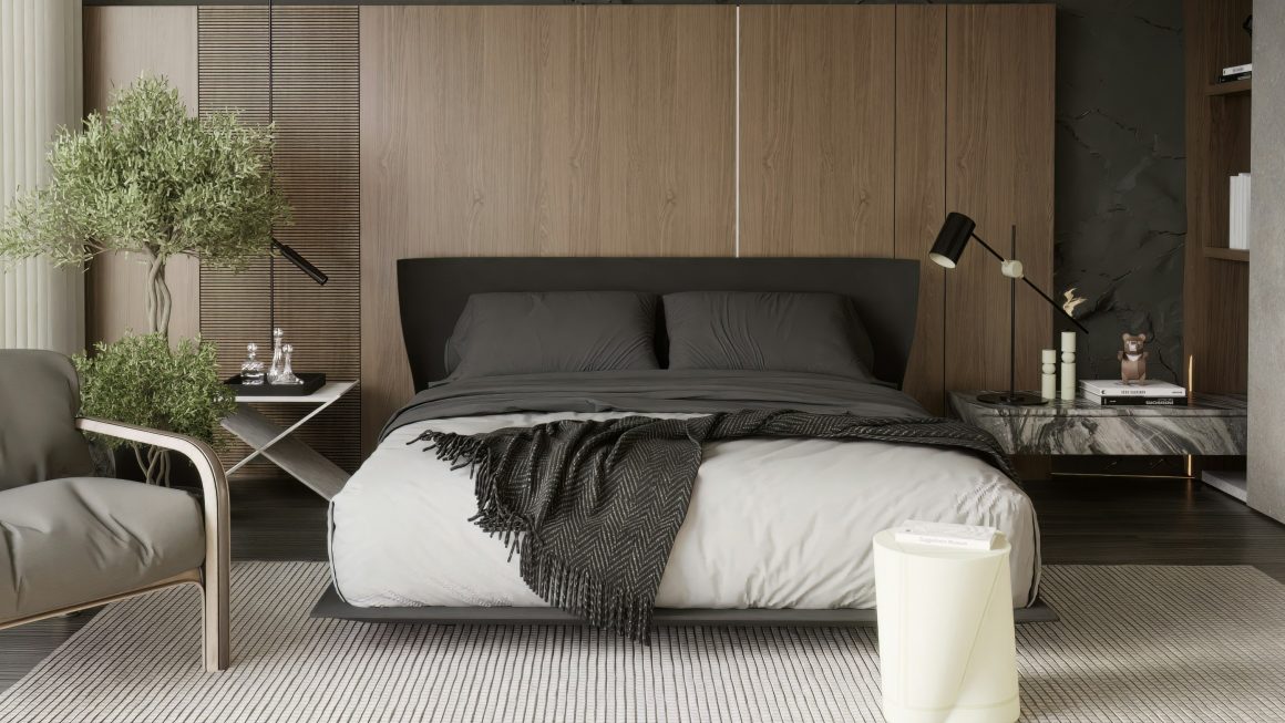 minimalist chic bedroom