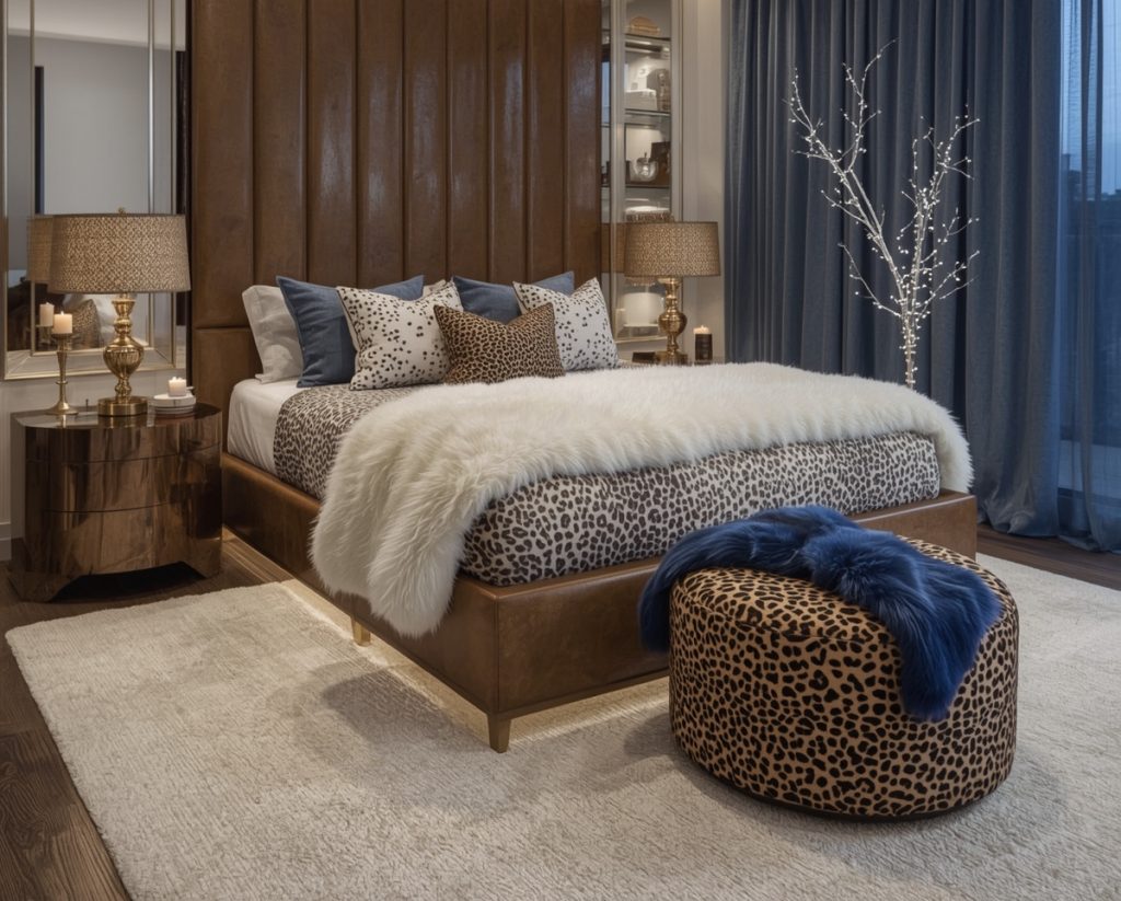 inexpensive cheetah bedroom