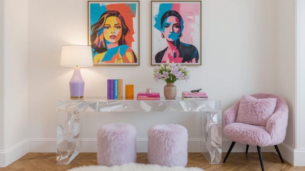 How to decorate an extra glamorous hallway on a budget