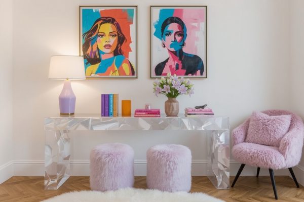 How to decorate an extra glamorous hallway on a budget