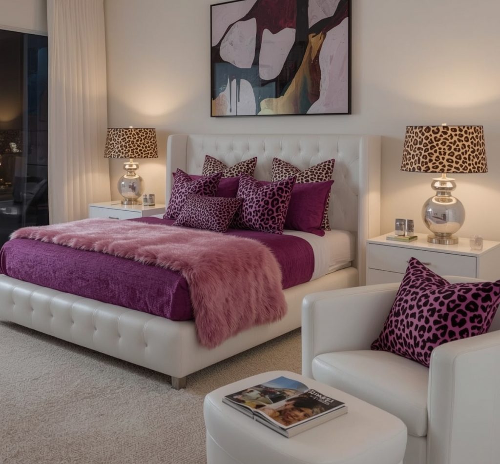 inexpensive cheetah bedroom