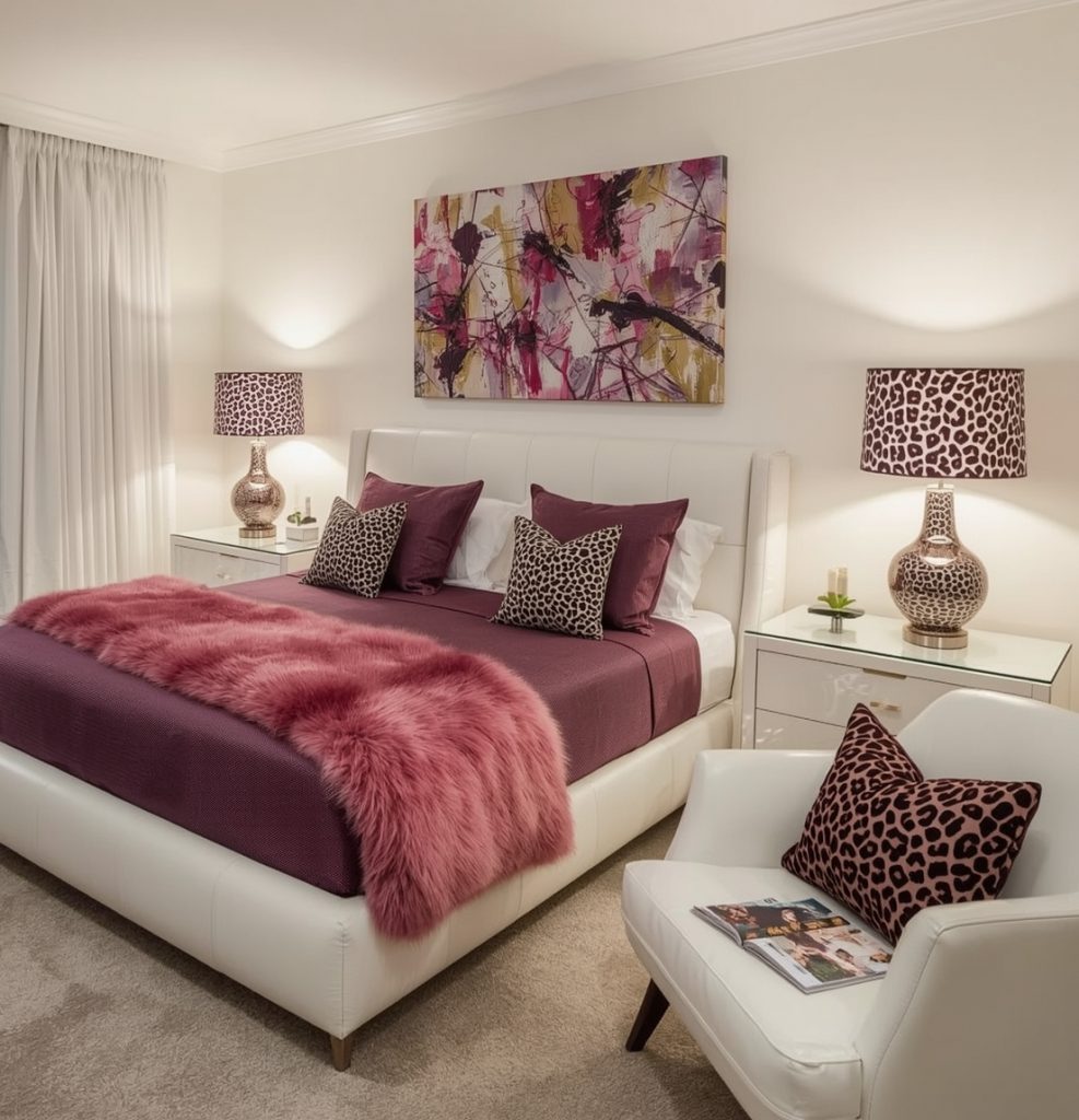inexpensive cheetah bedroom